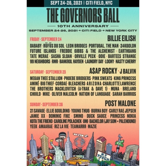 New York Governors Ball Music Festival Hoodie S - Picture 10 of 10